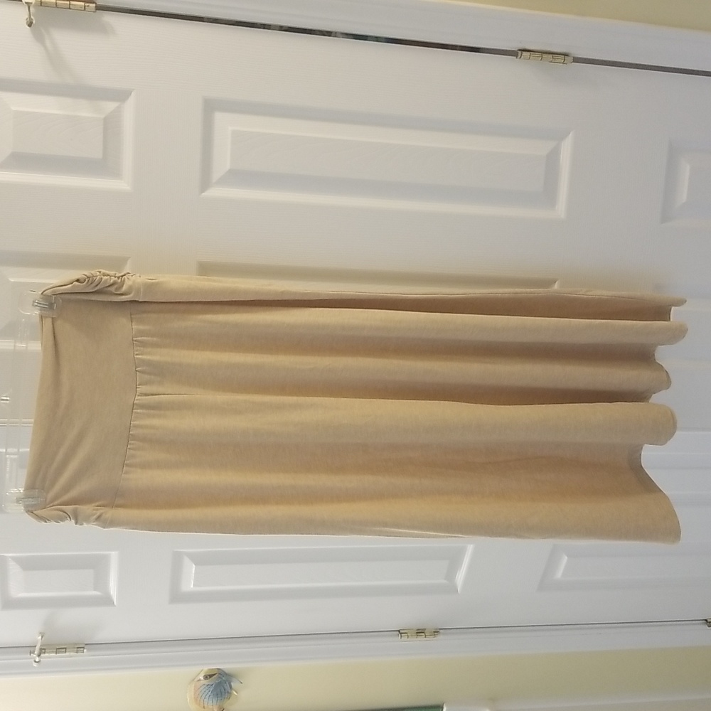 Life Style Long Skirt Size L Tan